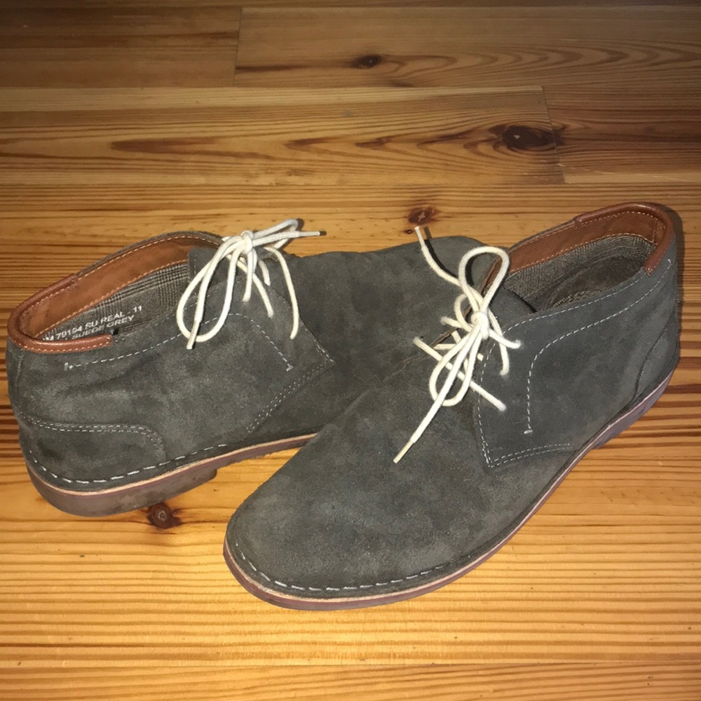 Suede Grey Kenneth Cole Reaction Shoes